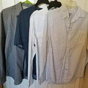 Lot of 4 button up shirts